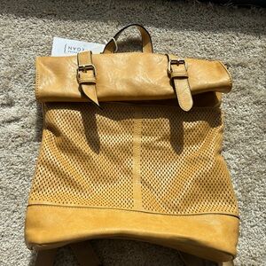 Chic Tan Perforated Women's Backpack